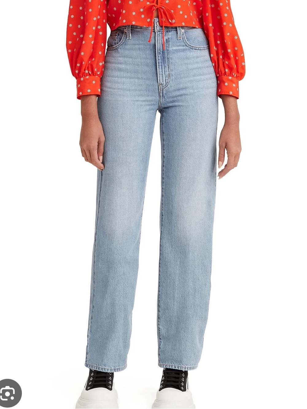 Levi’s High Waisted Straight Jeans Classic Light Wash